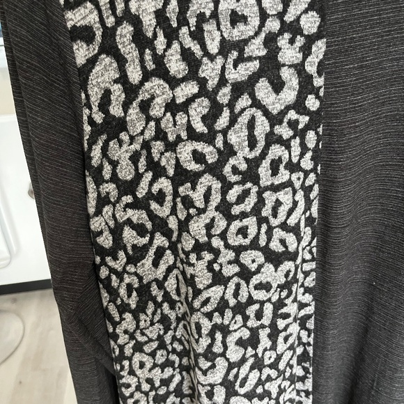 Grey dress with plaid and animal print 12-14 - Picture 7 of 16